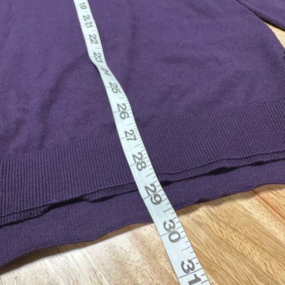 Ted Baker NWT London Men's Sandkas Slim Fit Crewneck Purple Sweater Size 7 XXXL - Picture 11 of 11